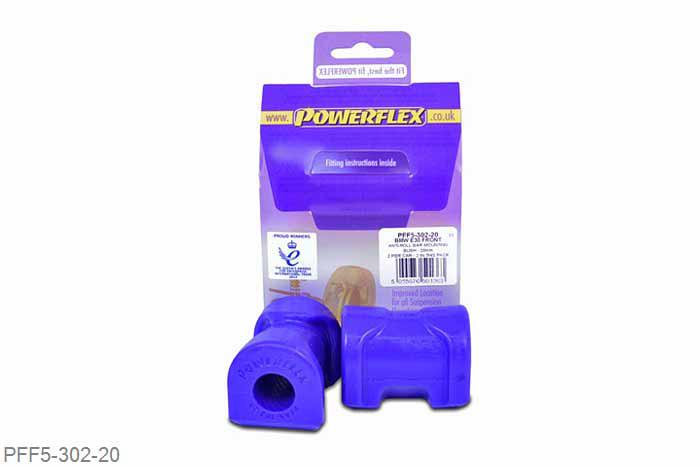 PFF5-302-20, BMW E30 3 Series (1982 - 1991), Front Anti Roll Bar Bush 20mm  20mm, 2 stuk(s) benodigd  per auto, 2 stuk(s) in verpakking, prijs per set van 2 stuk(s)