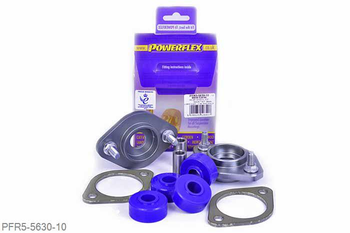 PFR5-5630-10, BMW E46 3 Series M3, Rear Shock Top Mount Bracket and Bush 10mm Suits cars with a standard and aftermarket rear shock absorber with a 10mm pin. Will not fit E36 and E46 Cabriolet models OE Nr 33521092362  - 33526779670.     Suspension Brand  Rear Shock Absorber Shaft Diameter    Original BMW  10mm    AST  10mm    Bilstein HD, Sport, PSS Coilovers  10mm    FK Coilovers  10mm    H&R Coilovers  10mm    JRZ RS  12mm    Koni Sport  10mm    KW V1, 2, 3  10mm    ST Coilovers  10mm    Tein Coilovers  12mm     The above list is meant as a guide only. If your shock absorber brand is not listed,measuring the OD of the shaft will determine whether PFR5-5630-10 orPFR5-5630-12 should be fitted. 10mm, 2 stuk(s) benodigd  per auto, 2 stuk(s) in verpakking, prijs per set van 2 stuk(s)