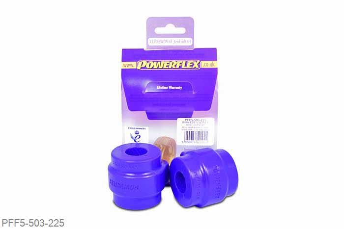 PFF5-503-225, BMW E39 5 Series 535 to 540 & M5, Front Anti Roll Bar Mounting Bush 22.5mm This bush fits E39 5 series non M sport suspension models and E38 7 series. 22.5mm, 2 stuk(s) benodigd  per auto, 2 stuk(s) in verpakking, prijs per set van 2 stuk(s)
