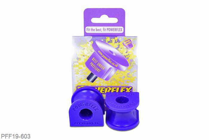 PFF19-603, Ford KA (1996-2008), Front Anti Roll Bar Mounting Bush 16mm  16mm, 2 stuk(s) benodigd  per auto, 2 stuk(s) in verpakking, prijs per set van 2 stuk(s)