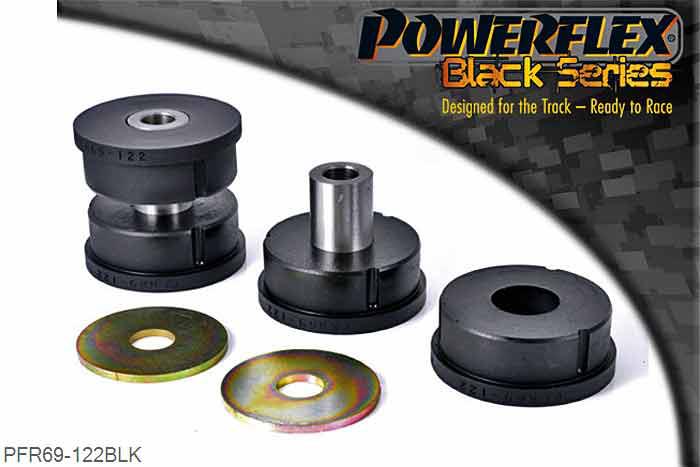PFR69-122BLK, Subaru Impreza Turbo, WRX and Sti (GC,GF 93 - 00) Rear Diff Mount, , 2 stuk(s) benodigd  per auto, 2 stuk(s) in verpakking, prijs per set van 2 stuk(s)