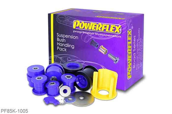 PF85K-1005, Seat Leon Mk2 1P (2005-2012), Powerflex Handling Pack (-2008 Petrol Only) Fits Petrol models before mid 2008 Included within this pack are the following parts:PFF85-501PFF85-502PFF85-504PFF85-505PFR85-508, 1 stuk(s) benodigd  per auto, 1 stuk(s) in verpakking, prijs per set van 1 stuk(s)