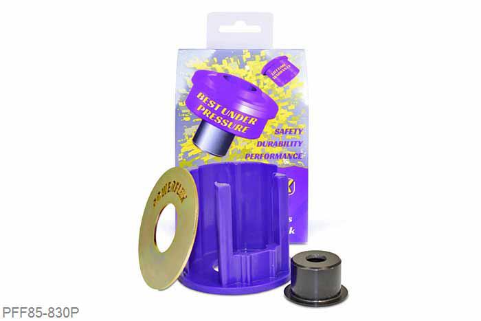 PFF85-830P, VW Passat (2015 - ), Lower Engine Mount Insert (Large) Track Use This part is a insert for OEM part number 5Q0198 037 A. Suitable for higher powered cars and track cars, using a stiffer material which helps further reduce engine movement over fitting the standard PFF85-830 insert, being a stiffer material additional noise and vibration may be felt., 1 stuk(s) benodigd  per auto, 1 stuk(s) in verpakking, prijs per set van 1 stuk(s)