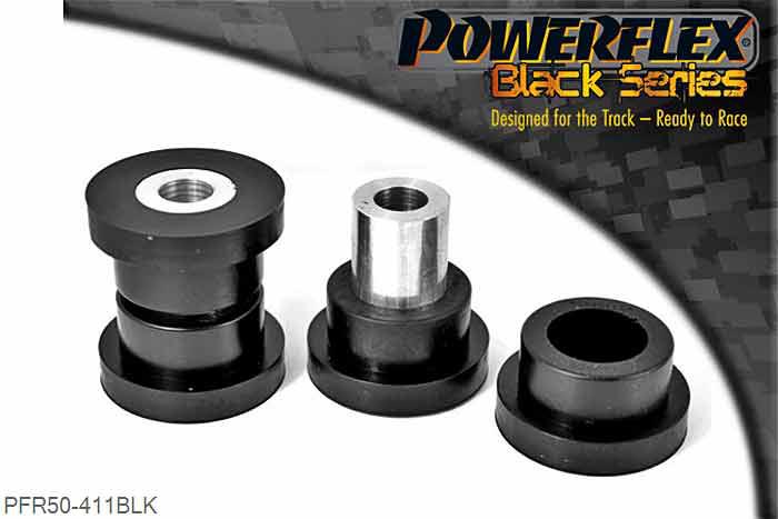 PFR50-411BLK, Peugeot 206 Rear Beam Rear Bush, This replaces the original bush. For inserts to use with the original bush use PFR50-413., 2 stuk(s) benodigd  per auto, 2 stuk(s) in verpakking, prijs per set van 2 stuk(s)