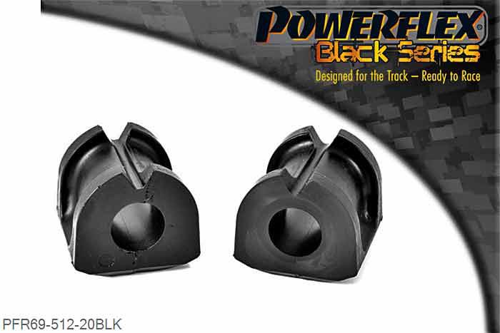 PFR69-512-20BLK, Subaru Impreza WRX and STi (2011-) Rear Anti Roll Bar Bush 20mm, Please measure the diameter of the anti roll bar and order the correct size. 20mm, 2 stuk(s) benodigd  per auto, 2 stuk(s) in verpakking, prijs per set van 2 stuk(s)