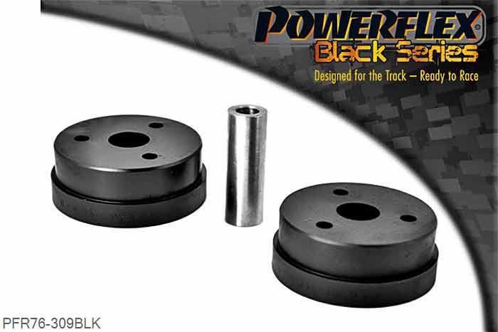 PFR76-309BLK, Toyota MR2 SW20 REV 2 to 5 (1991 - 1999) Rear Lower  Engine Mount Rear 79mm, , 1 stuk(s) benodigd  per auto, 1 stuk(s) in verpakking, prijs per set van 1 stuk(s)