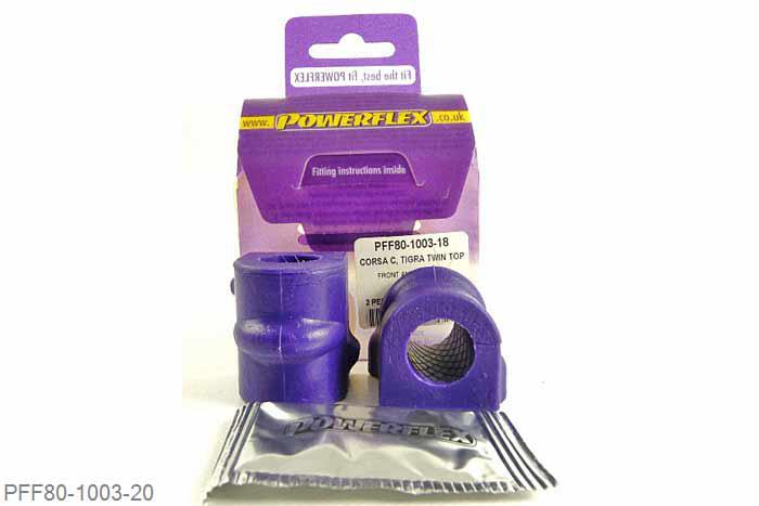 PFF80-1003-20, Opel Astra MK4 - Astra G (1998-2004), Front Anti Roll Bar Mounting Bush 20mm  20mm, 2 stuk(s) benodigd  per auto, 2 stuk(s) in verpakking, prijs per set van 2 stuk(s)