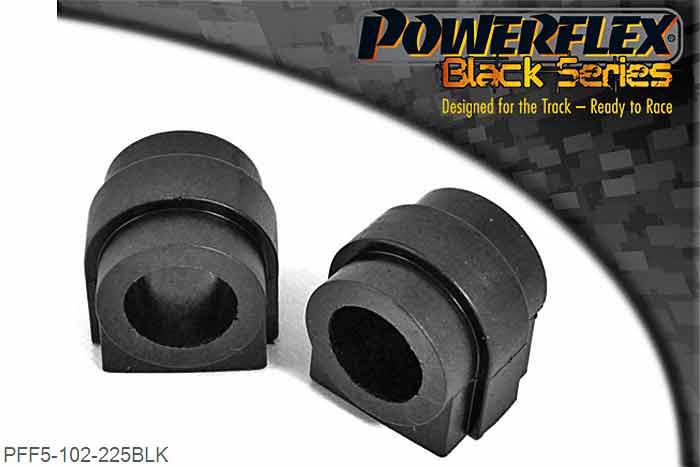 PFF5-102-225BLK, Mini Mini Generation 1 (R50/52/53) (2000 - 2006) Front Anti Roll Bar Bush 22.5mm, OE Nr 31356757146  - Please check anti roll bar diameter before ordering 22.5mm, 2 stuk(s) benodigd  per auto, 2 stuk(s) in verpakking, prijs per set van 2 stuk(s)