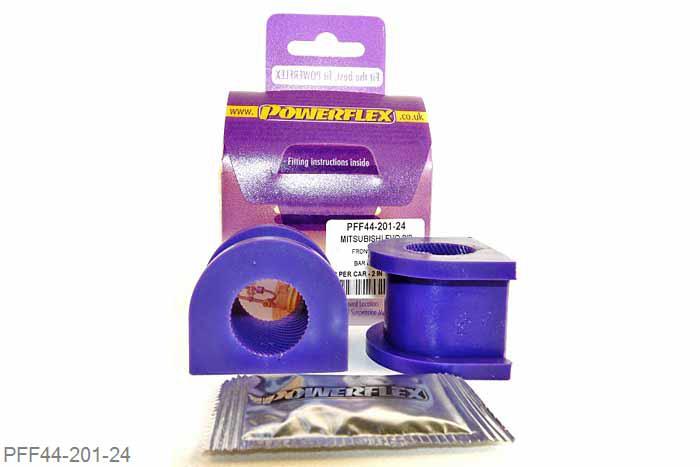 PFF44-201-24, Mitsubishi Lancer Evolution 7-8-9 (inc 260), Front Anti Roll Bar Bush 24mm  24mm, 2 stuk(s) benodigd  per auto, 2 stuk(s) in verpakking, prijs per set van 2 stuk(s)