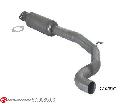 57.0085.00, Abarth Grande Punto Evo Abarth 1.4 Turbo Multiair (120kW) Oversized Diameter 70mm 10/2009-, Stainless steel centre silencer - Oversized exhaust pipe diameter 70 mmOversized exhaust pipe diameter. Not compatible with the pipe diameter of the original line. pipe outer diameter 70mm outer outlet diameter 70mm_image