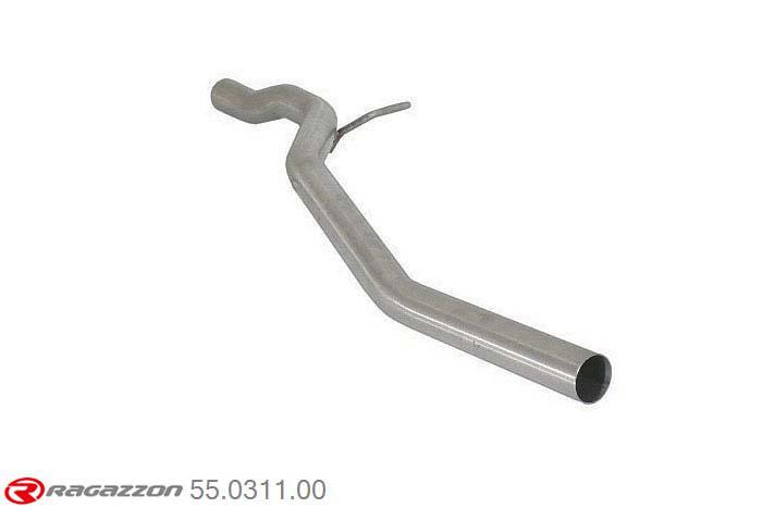 55.0311.00, Audi A5 (typ 8T) 2007- Sportback 2.0TDi (130kW) Quattro 2011-2015, Stainless steel centre pipeCut of the original centre silencer towards the rear silencer. The installation on the original rear silencer requires a modification of the original coupling. outer input diameter 55mm pipe outer diameter 55mm outer outlet diameter 55mm
