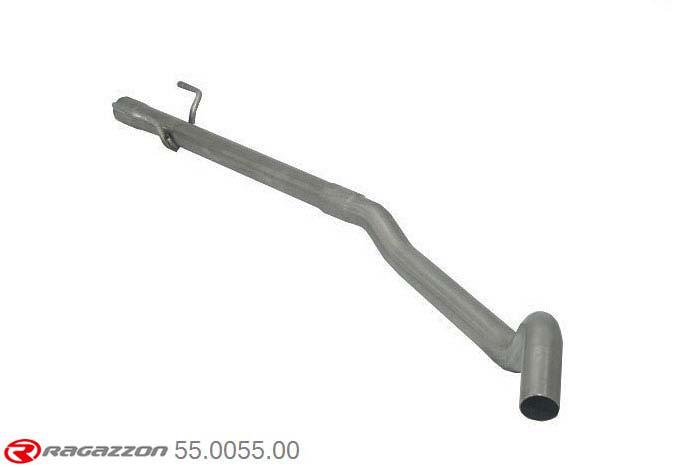 55.0055.00, Opel Tigra 1.4 16V - 1.6 16V 09/1994 - 08/2004, Stainless steel centre pipe group NCut of the original centre silencer towards the rear silencer. The installation on the original rear silencer requires a modification of the original coupling. inner input diameter 45mm pipe outer diameter 45mm outer outlet diameter 45mm
