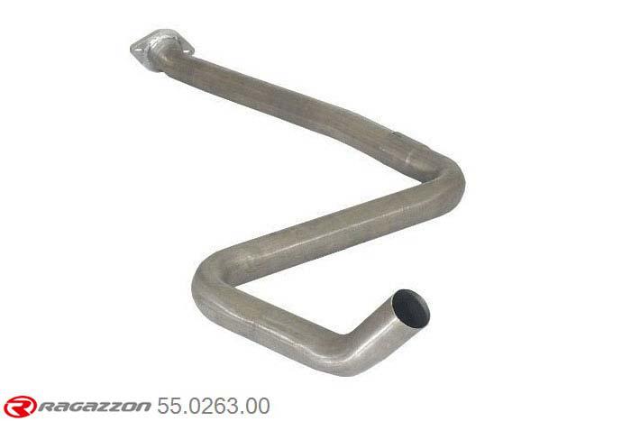 55.0263.00, Opel Astra J GTC 1.6 Turbo (132kW) 09/2011-, Stainless steel centre pipeCut of the original centre silencer. For the installation on the original rear silencer is necessary to order a coupling, which is indicated in the catalogue. pipe outer diameter 60mm outer outlet diameter 60mm