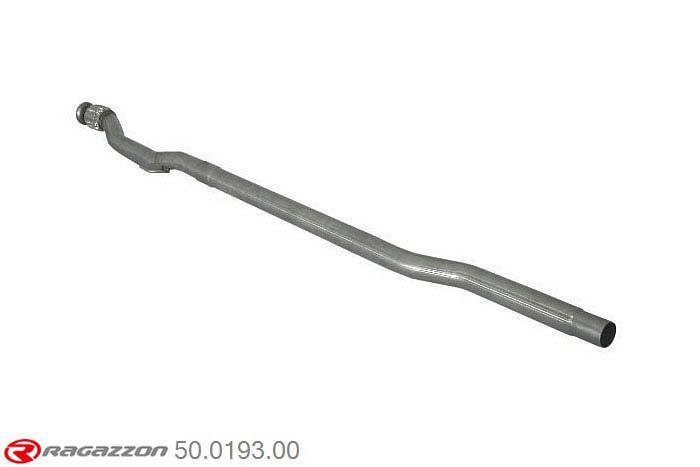 50.0193.00, Mini R56 Cooper S 1.6 Turbo (128Kw) 11/2006-, Stainless steel centre pipe group NCut of the original centre silencer. For the installation on the original rear silencer is necessary to order a coupling, which is indicated in the catalogue. pipe outer diameter 60mm outer outlet diameter 55mm
