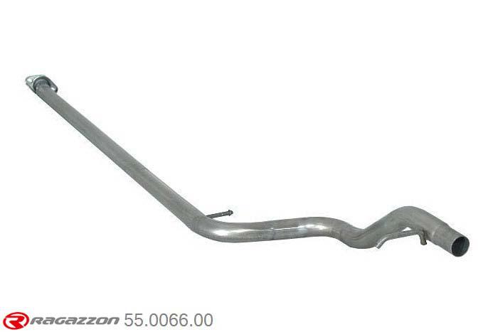 55.0066.00, Citroen C2 1.6 VTR - 1.6 16V VTS (80/90kW) 10/2003-, Stainless steel centre pipe group NCut of the original centre silencer towards the rear silencer. The installation on the original rear silencer requires a modification of the original coupling. pipe outer diameter 45mm outer outlet diameter 45mm