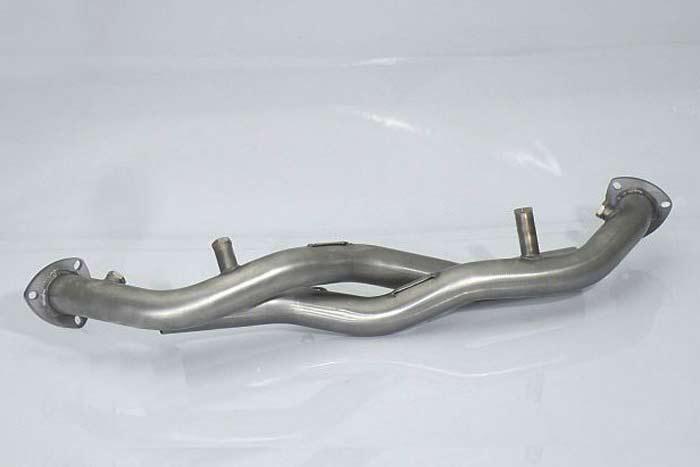 50.0507.80, Porsche 911(997) 3.8i Carrera S (261kW) 2004-2008, Stainless steel cat replacement pipes group N left/right pipe outer diameter 55mm outer outlet diameter 55mm