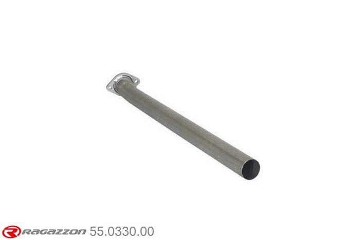 55.0330.00, Toyota GT86 2012- 2.0 (147kW) 2012-, Stainless steel centre pipe group N to be installed with Ragazzon's rear silencer - Oversized exhaust pipe diameter 63,5 mmCut of the original centre silencer towards the rear silencer. The installation on the original rear silencer requires a modification of the original coupling. pipe outer diameter 63,5mm outer outlet diameter 63,5mm