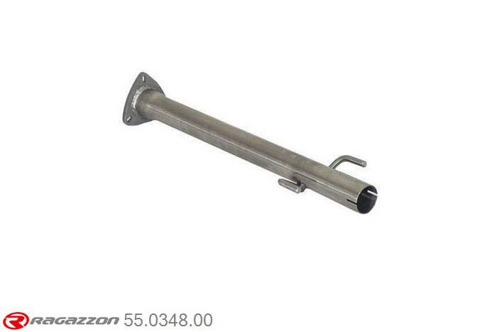 55.0348.00, Opel Corsa D 1.3CDti (66kW) 09/2006-06/2010, Stainless steel particulate filter replacement pipe group n - mot.Z13DTH (1248cc) Euro4Cut and connection towards the original centre pipe. pipe outer diameter 50mm inner outlet diameter 48mm
