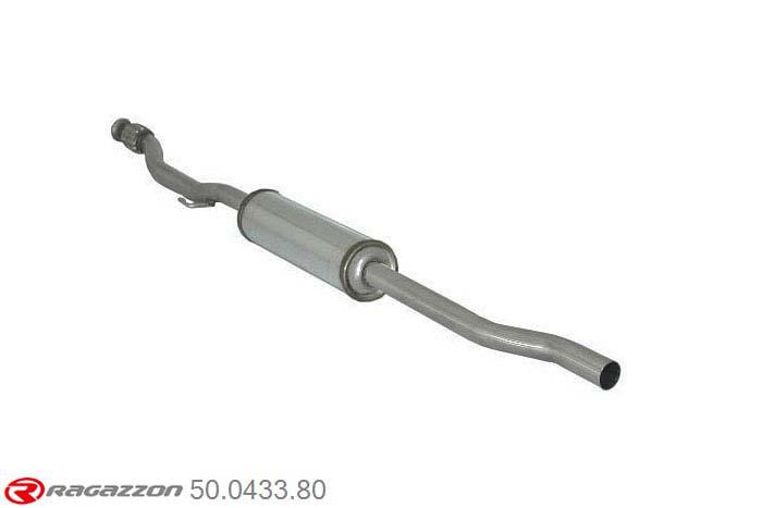 50.0433.80, Mini R55 Clubman One 1.6 (72kW) 2010-, Stainless steel flexible with centre silencer - to be installed with 58.0608.05 rear silencerCut of the original centre silencer towards the rear silencer. The installation on the original rear silencer requires a modification of the original coupling., To be instaled together with 58.0608.05 pipe outer diameter 50mm outer outlet diameter 42mm