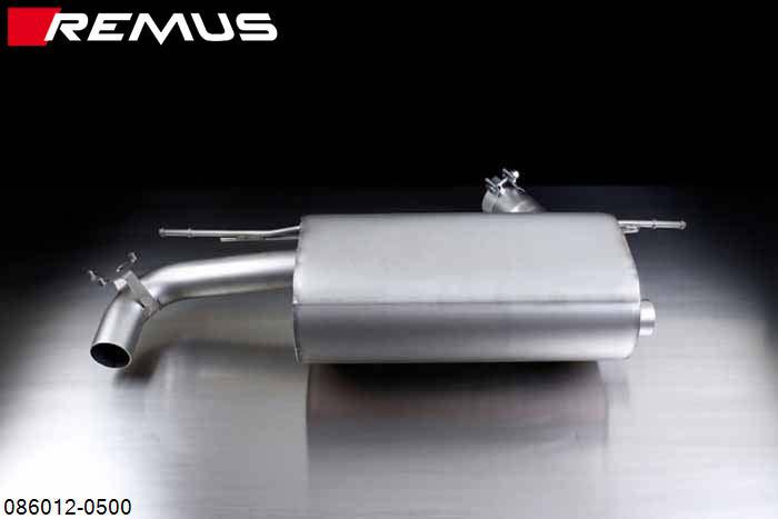 086012 0500, BMW 4 Series F32 Coupe/ F36 Gran Coupe, Year 2013- , 420i/420ix 2.0l 135 kW (N20B20B), 428i/428ix 2.0l 180 kW (N20B20A), Remus Sport exhaust for L/R system (without tail pipes), without valve
