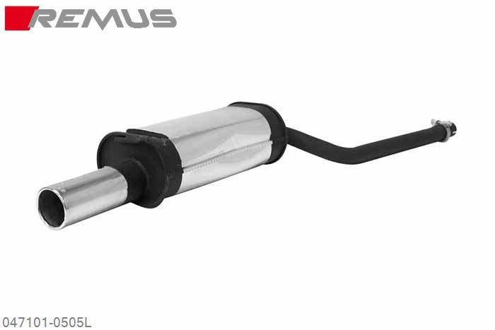 047101 0505L, Audi A6 C5 Quattro Sedan and Avant, type 4B, Year 2001- , 2.5l TDI V6 132 kW, Remus Sport exhaust left with 1 tail pipe round 90 mm
