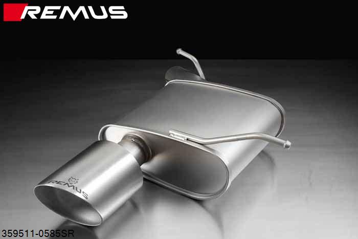 359511 0585SR, Jeep Jeep Grand Cherokee 4x4, type WK, Year 2011- , 5.7l V8 259 kW, Remus Sport exhaust right with 1 tail pipe round 127 mm angled