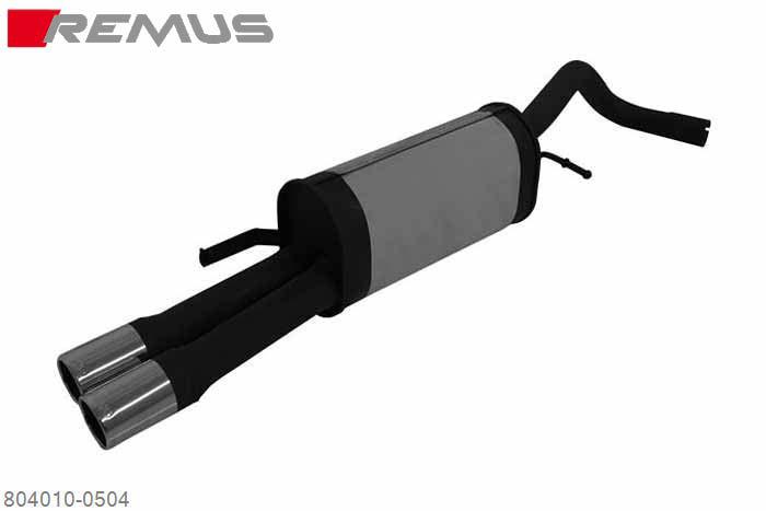 804010 0504, Skoda Fabia RS, type 5J, Year 2011- , 1.4l 132 kW (CAVE), Remus Sport exhaust with 2 tail pipes round 76 mm
