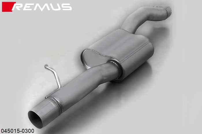 045015 0300, Audi S/RS S1 Quattro, type 8X, Year 2015- , S1 Sportback Quattro, type 8X, Year 2015- , 2.0l TFSI 170 kW (CXZA), Remus front resonated sectionOriginal tube round 65 mm, REMUS tube round 70 mm