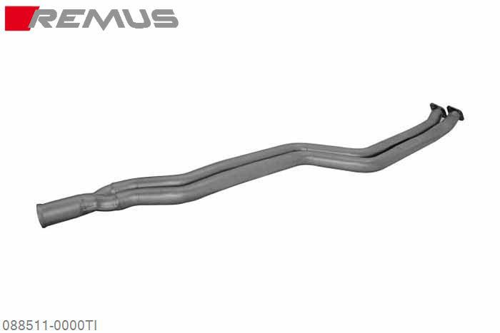 088511 0000TI, BMW 1 Series M Coupe E82, type M-V, Year 2011- , 3.0l 250 kW (AAU), Remus Titanium RACING replacement tube, pre-cat back, main cat and front silencer omitted, without homologation