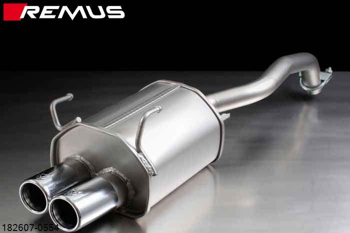 182607 0554, Ford Ka II, type RU8, Year 2009- , 1.2l Duratec 51 kW (AAAA/169A4000), Remus Sport exhaust with 2 tail pipes round 70 mm staggered