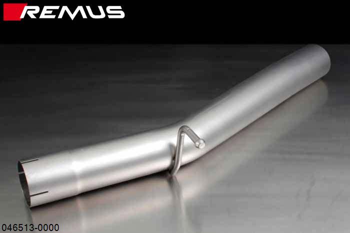 046513 0000, Audi A3 Sedan Quattro, type 8V, Year 2014- , 1.8l TFSI 132 kW (CJS), 2.0l TFSI 162 kW (without homologation), Remus RACING tube without homologation, instead of front silencer (Original tube round 70 mm, REMUS tube round 76 mm)