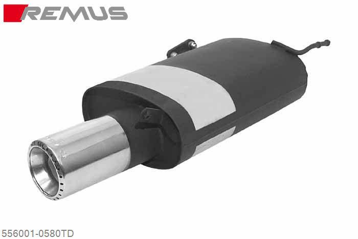 556001 0580TD, Mitsubishi Lancer Evolution VII, Year 2001- , 2.0l Turbo 206 kW, Remus Sport exhaust with 1 tail pipe round 115 mm Turbo Design