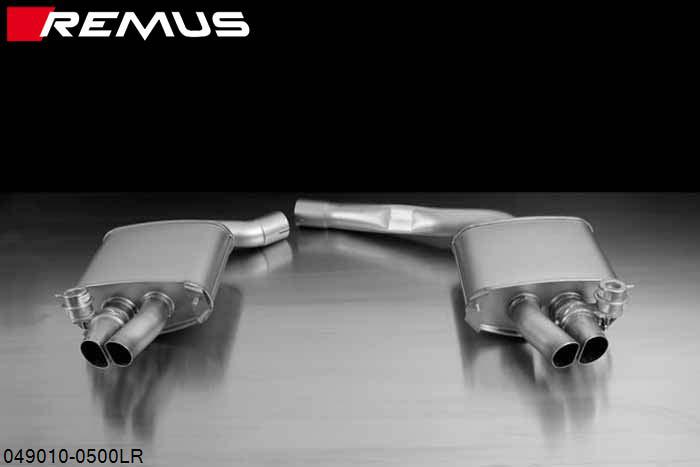 049010 0500LR, Audi S/RS RS5 Quattro Coupe and Cabrio, type 8T, Year 2010- , 4.2l 331 kW (CFS), Remus RACING sport exhaust left and RACING sport exhaust right (without tail pipes)with vacuum operated valves, without homologationfits into the original skirt using integrated tail pipesThe valve position is vacuum controlled via the onboard electronics.