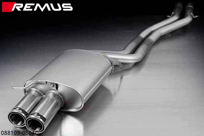 088109 0584C, BMW Z4 E89 Cabrio, sDrive 23i, 2.5l 150 kW (N52B25A), Year 2009- , sDrive 30i, 3.0l 190 kW (N52B30A), Year 2009-, Remus Sport exhaust with 2 tail pipes round 84 mm Street Race