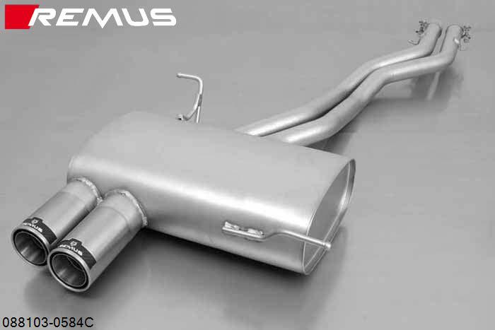088103 0584C, BMW Z4 E85 Roadster, 2.5i 141 kW, Year 2003- , 3.0i 170 kW, Year 2003-, Remus Sport exhaust with 2 tail pipes round 84 mm Street Race