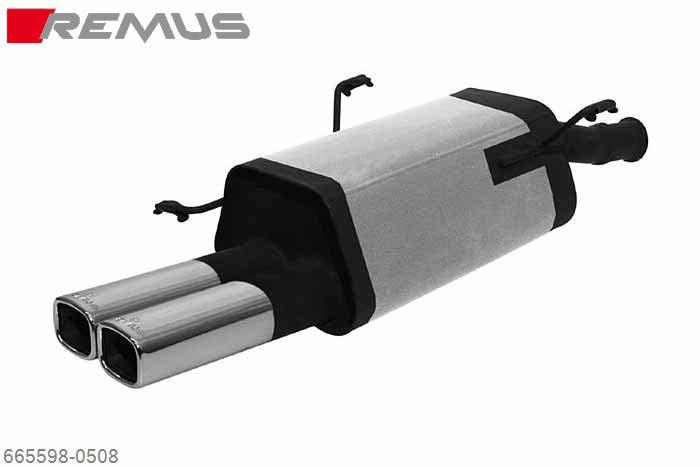 665598 0508, Peugeot 306 Sedan, 1997- , 1.9l Diesel 50 kW, Remus Sport exhaust with 2 tail pipes 80x65 mm