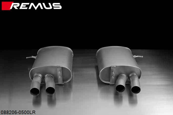 088206 0500LR, BMW 3 Series E92 Coupe / E93 Cabrio / E90 Sedan, 335i / 335ix 3.0l 225 kW, Year 2006-, Remus Sport exhaust left and sport exhaust right (without tail pipes)