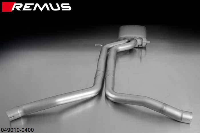 049010 0400, Audi S/RS RS5 Quattro Coupe and Cabrio, type 8T, Year 2010- , 4.2l 331 kW (CFS), Remus RACING secondary silencer, without homologation
