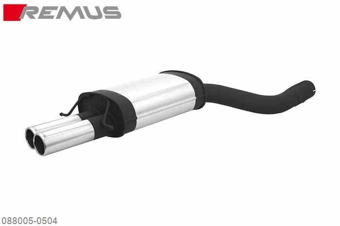 088005 0504, BMW 5 Series E60 Sedan / E60 LCI Sedan, 535d 3.0l Year 200 kW, Year 2004-, Remus Sport exhaust with 2 tail pipes round 76 mm