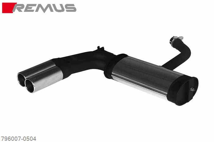796007 0504, Seat Altea XL, type 5P, Year 2007- , 1.8l TSI 118 kW (BYT), Remus Sport exhaust with 2 tail pipes round 76 mm