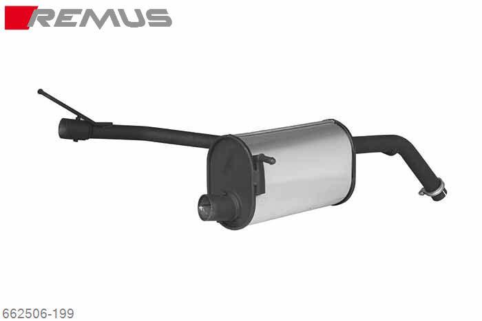 662506 199, Peugeot 207, 3 and 5 door, Year 2006- , 1.4l 54/65 kW, Remus PowerSound sport exhaust with manual valve control system (without tail pipes)