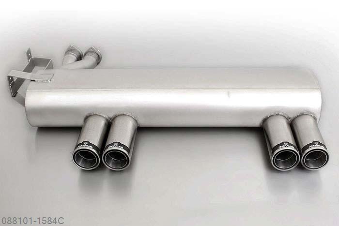 088101 1584C, BMW M3 E46 Coupe and Cabrio, 3.2l 252 kW, Year 2001-, Remus Sport exhaust L/R, with 4 tail pipes round 84 mm Street Race