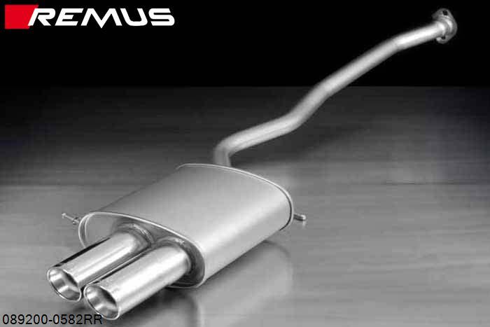 089200 0582RR, BMW X5 E53, Year 2000- , 3.0l 170 kW, Year 2000- , 4.4l 210 kW, Year 2000-, Remus Sport exhaust right with 2 tail pipes round 84 mm