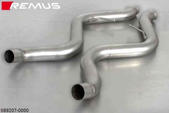089207 0000, BMW M3 E90 Sedan / E92 Coupe / E93 Cabrio, 4.0l V8 309 kW (S65B40A), Year 2007-, Remus Connection tube for mounting of the sport exhaust L/R onto original middle silencer and RACING tube