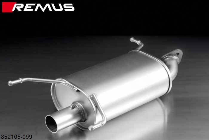 852105 099, Suzuki Swift Hatchback 3 and 5 door, type MZ, Year 2005- , 1.3l 68 kW (M13A), 1.5l 74 kW (M15A), Remus PowerSound sport exhaust with manual valve control system (without tail pipes)