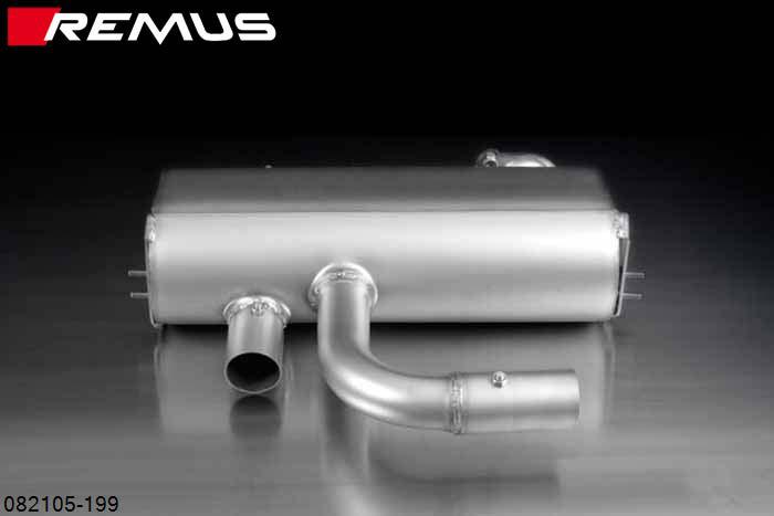 082105 199, BMW 3 Series E90 Sedan / E91 Touring, 318i 2.0l 95 kW (N46), Year 2005- , 320i 2.0l 110 kW (N46), Year 2005-, Remus PowerSound sport exhaust with manual valve control system (without tail pipes)