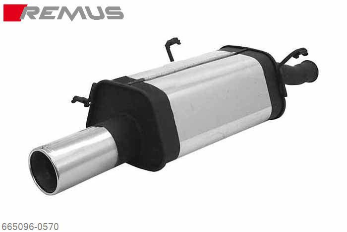 665096 0570, Peugeot 306 Sedan, until 1997, 1.8l 74 kW, 1.9l Diesel  66 kW, 2.0l  89 kW, Remus Sport exhaust with 1 tail pipe round 102 mm