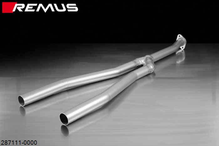 287111 0000, Hyundai Genesis Coupe, type BK20/BK38, Year 2011- , 2.0l 156 kW (G4KF), 3.8l V6 224 kW (G6DA), Remus Cat-Back connection tube for mounting on 2.0l 156 kW