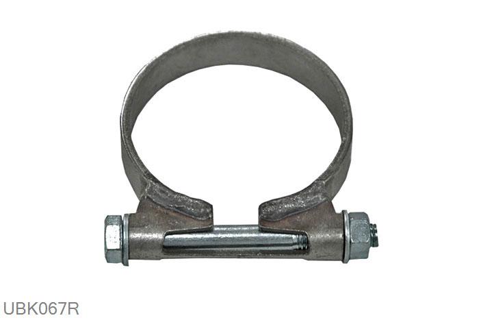 UBK067R, Breedband-klem 67 mm RVS, 63,5mm (2,5 inch), RVS, Simons, 63,5mm (2,5 inch) binnendiameter, klem verbinding (wordt geleverd zonder klem)