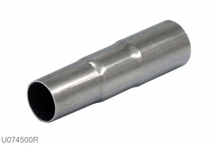 U074500R, verloopbus drietraps 45-42-38mm, 44,5mm (1,75 inch), RVS, Simons, Buitendiameter 44,5mm (1,75 inch), aan een kant opgetrompt naar 44,5mm (1,75 inch) binnendiameter